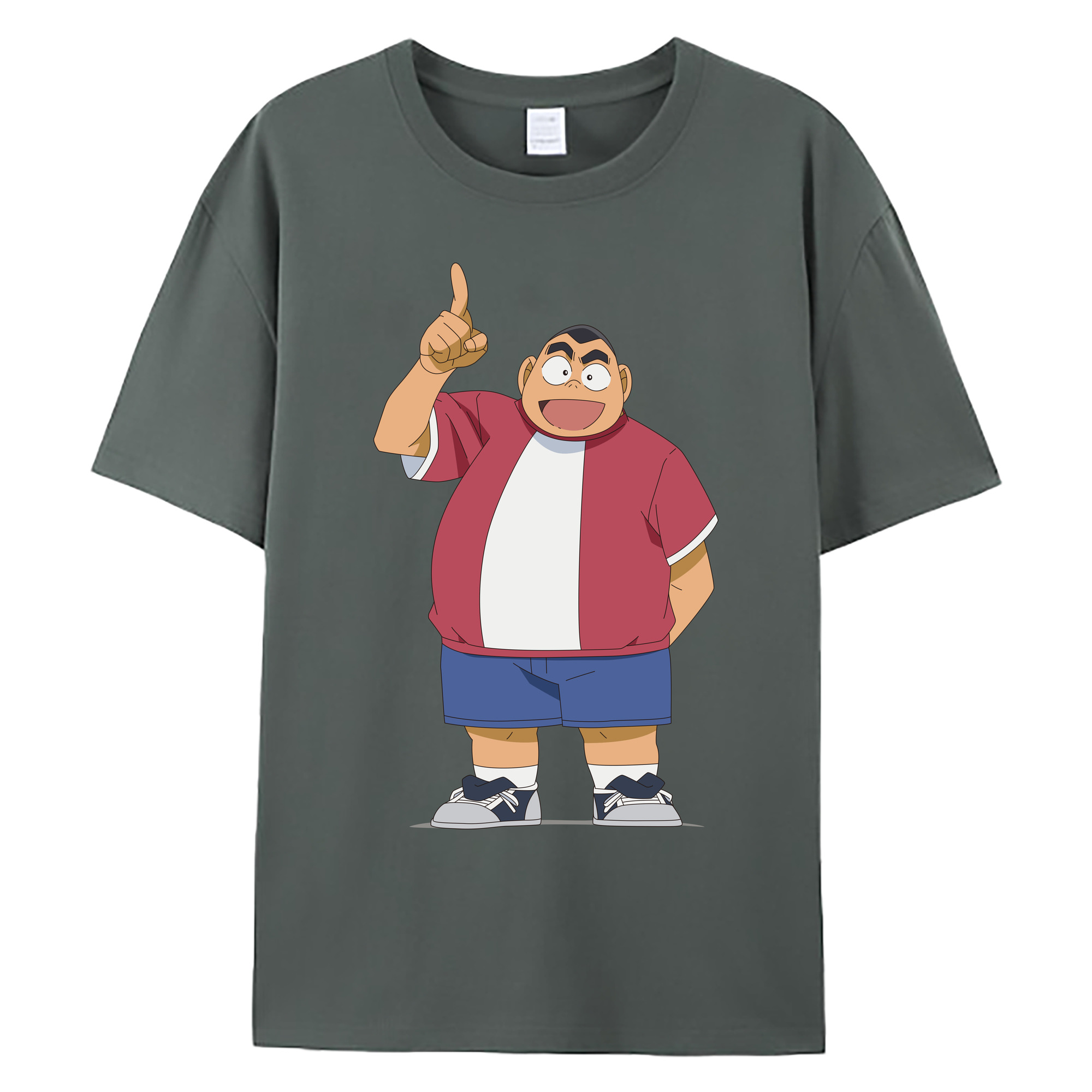 （画像用） 名探偵コナン 小嶋 元太 こじま げんた Detective Conan Kojima Genta 綿100％ メンズ半袖Tシャツ｜肌触りやわらか＆通気性